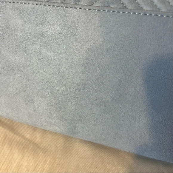 Urban‎ Expressions Blue Vegan Suede Clutch Bag or Crossbody Bag NWT Retro Bold - Picture 4 of 15